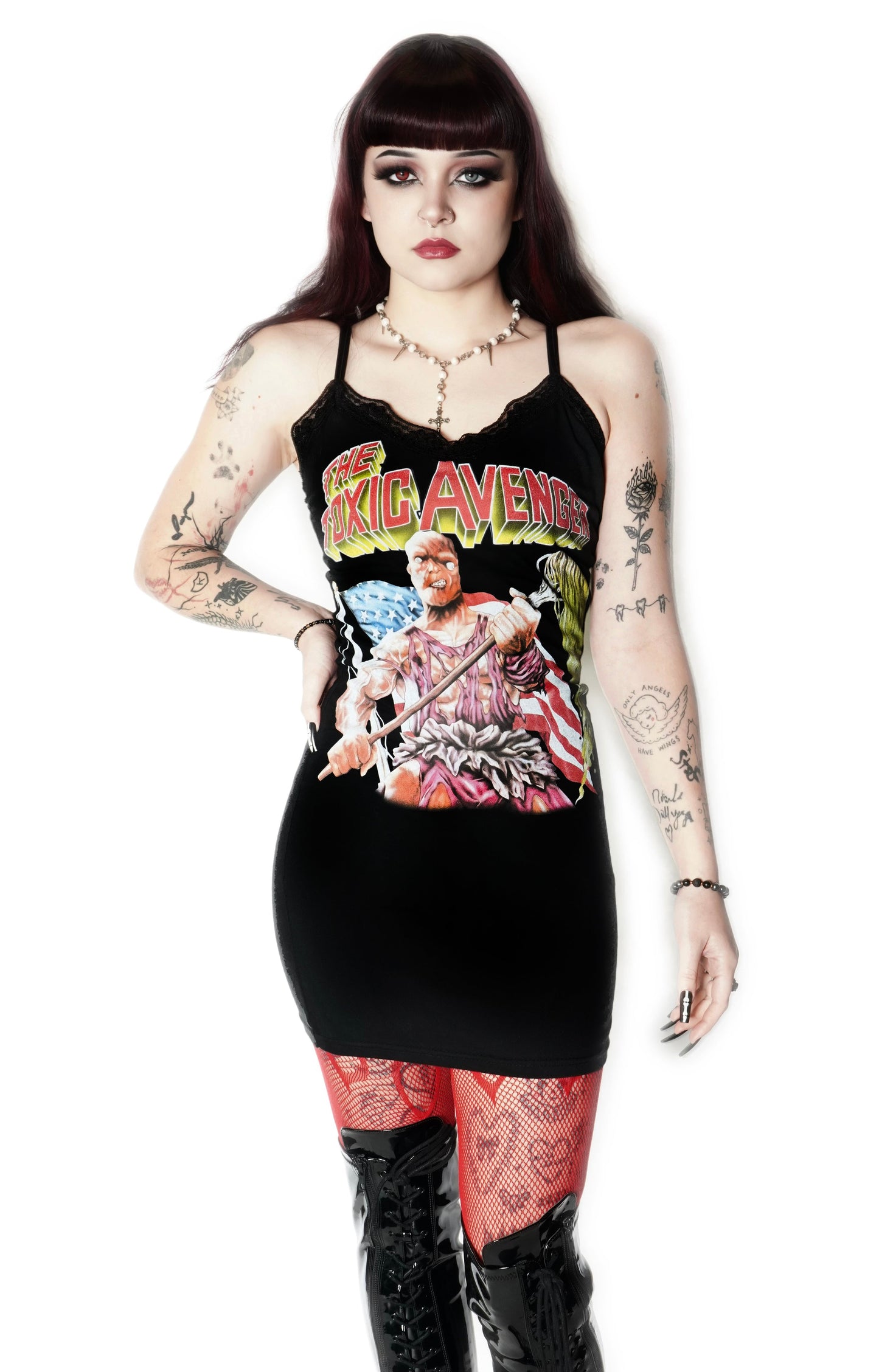 Toxic Avenger Lace Strap Dress
