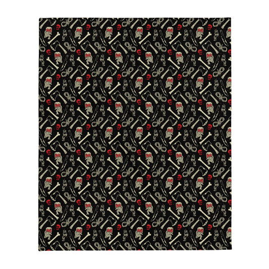 True Crime And Wine Throw Blanket