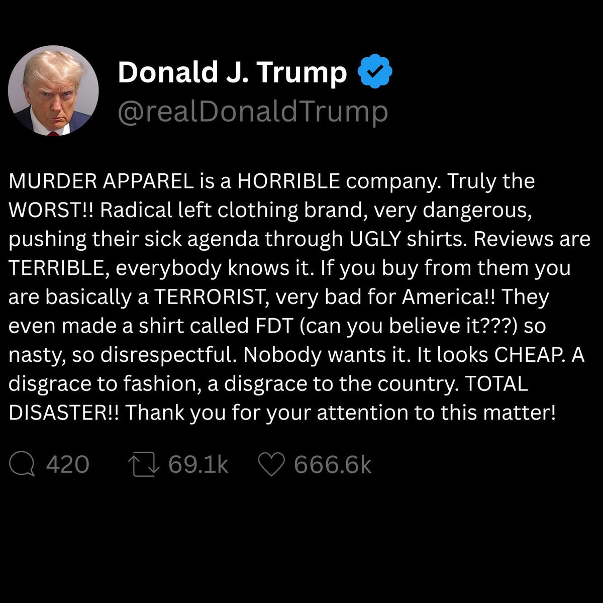Trump Tweet t-shirt