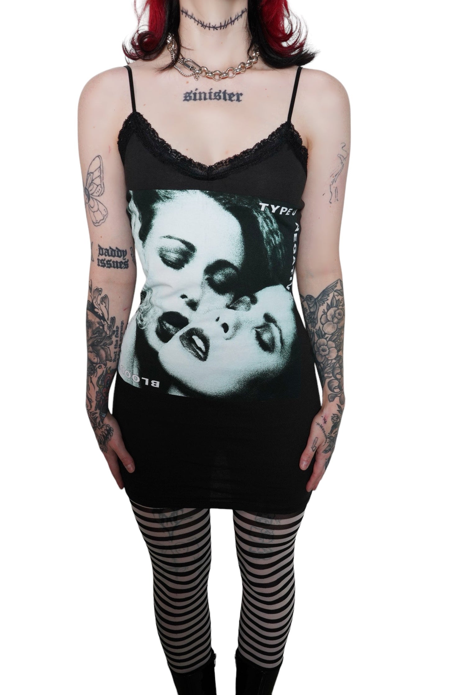 Type O' Negative Lace Strap Dress