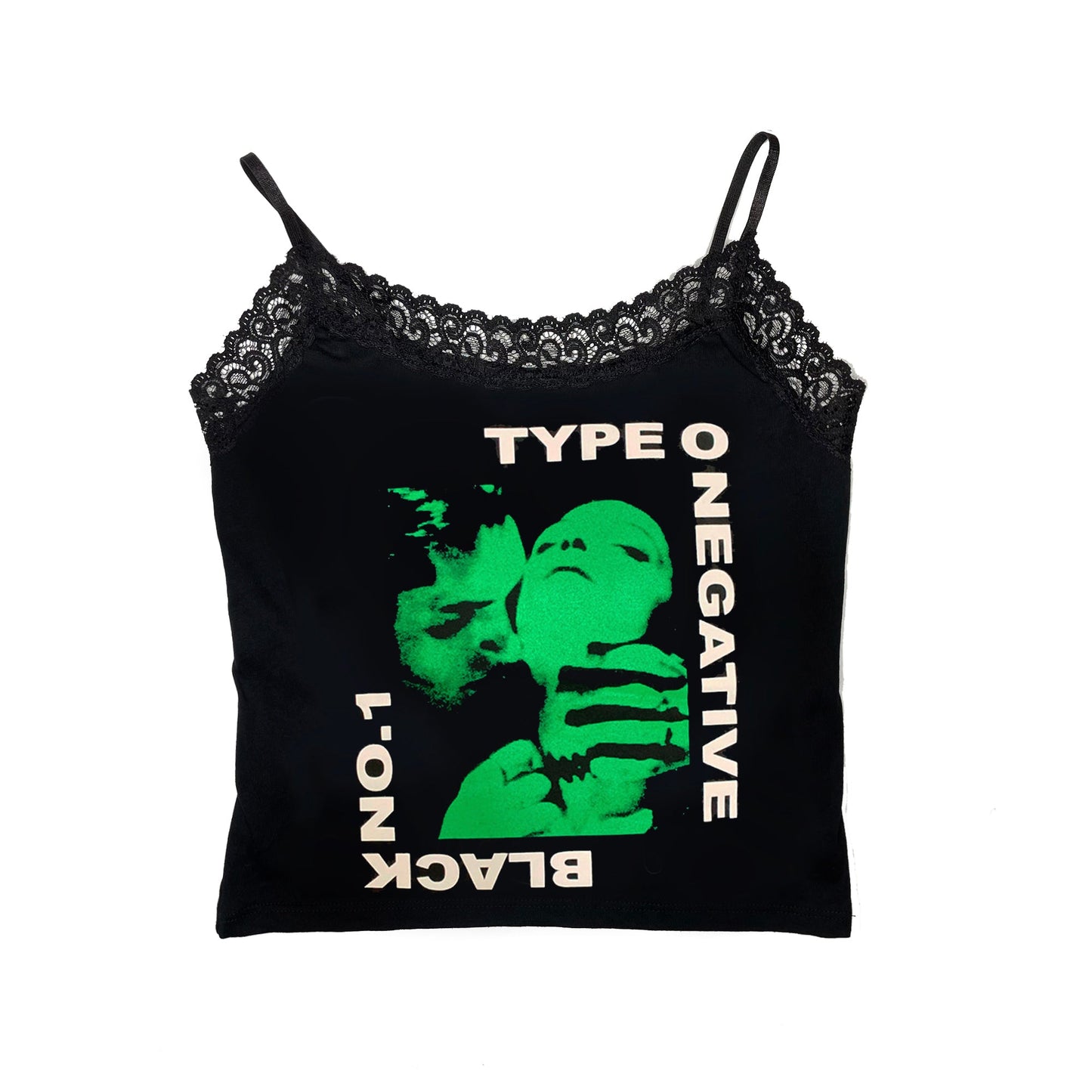 Type O' Negative Cropped Lace Tank