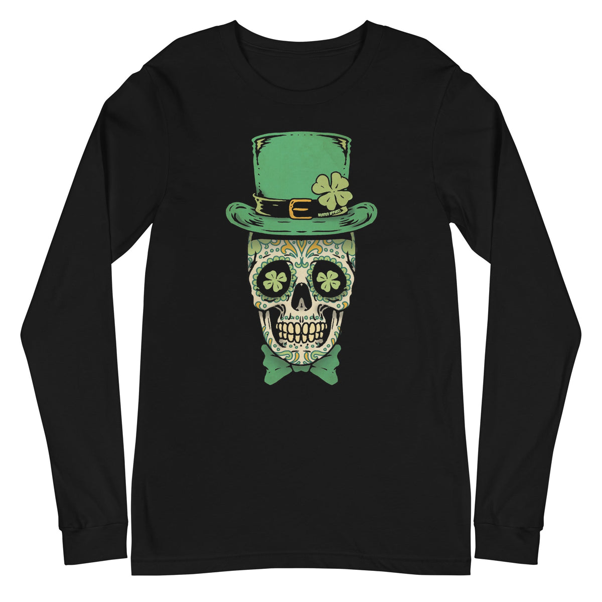 Shamrock Skull Long Sleeve Shirt