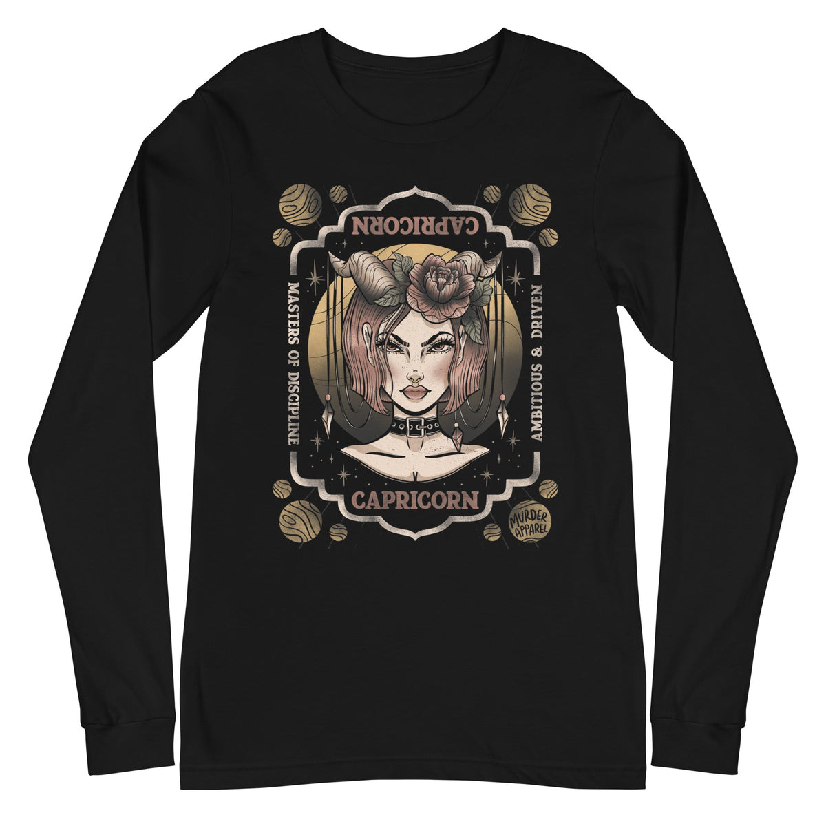 Capricorn Zodiac Long Sleeve Shirt