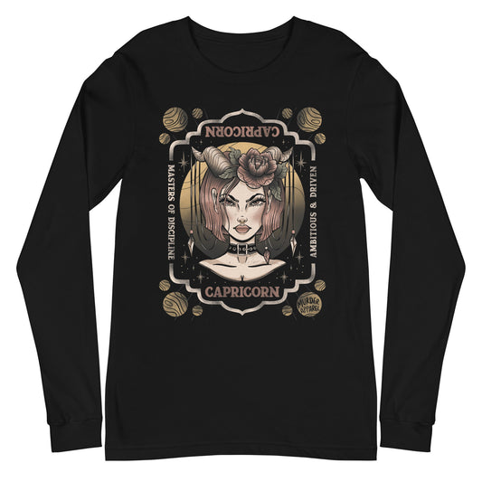 Capricorn Zodiac Long Sleeve Shirt