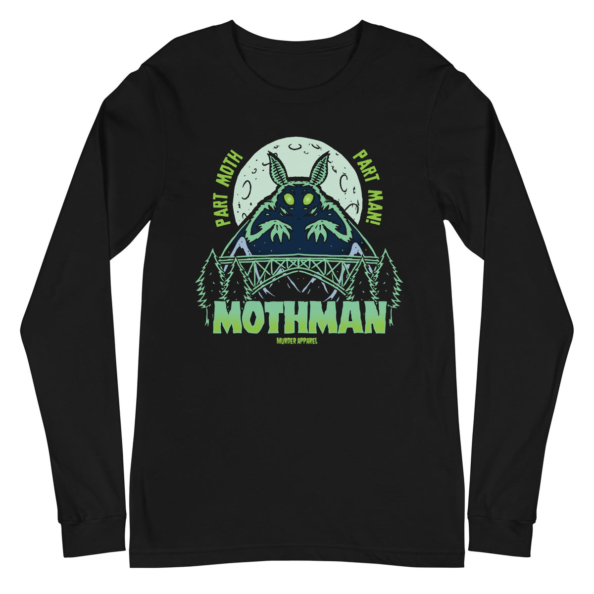Mothman Retro Long Sleeve Shirt