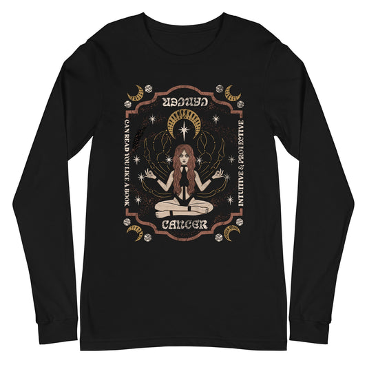 Cancer Zodiac Long Sleeve Shirt