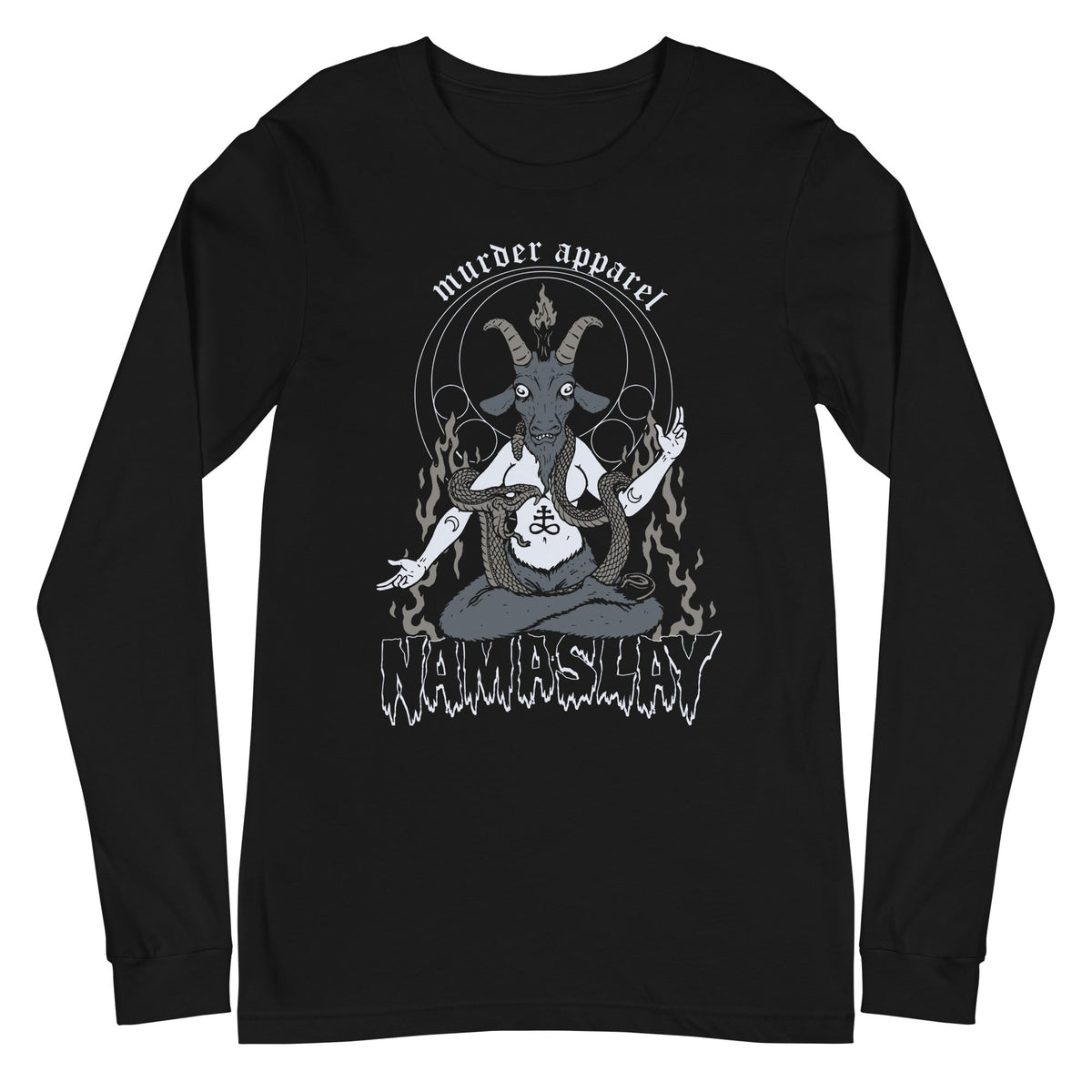 Baphomet Namaslay Long Sleeve Shirt