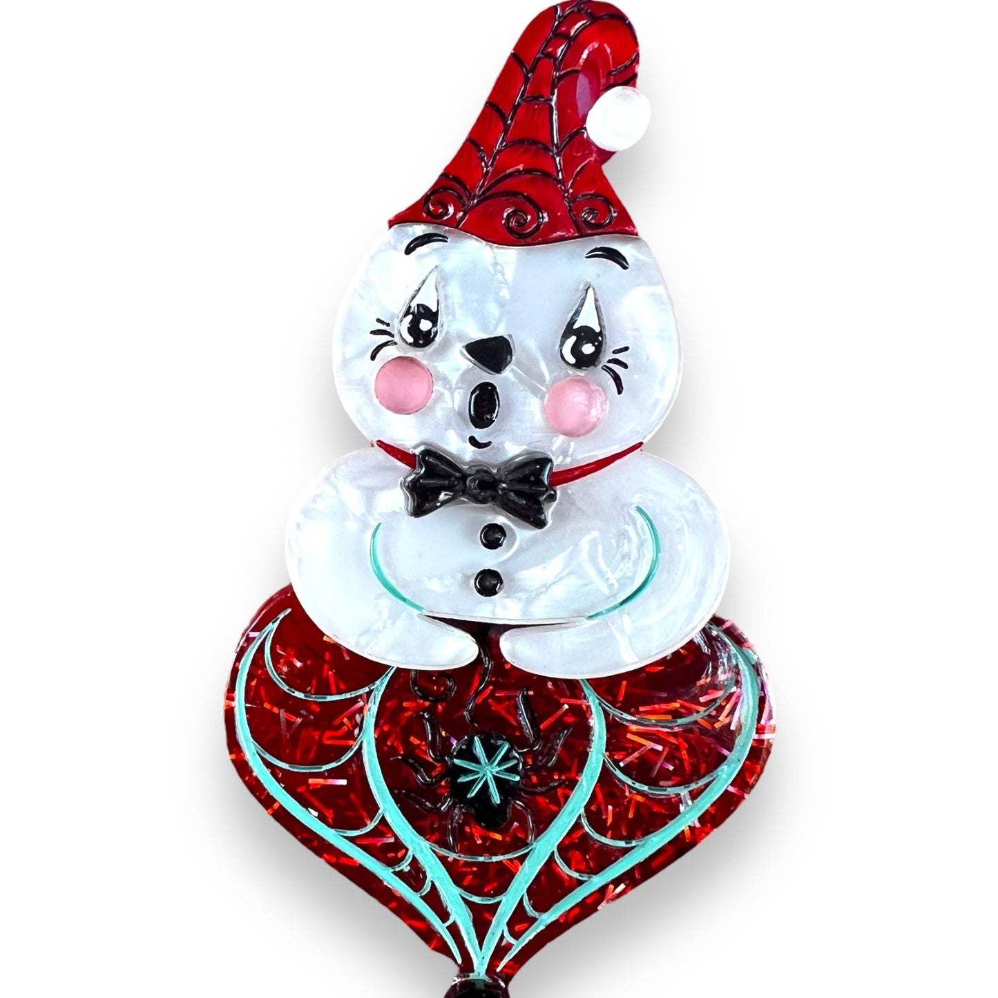 Spooky Ghostie Spookmas Brooch by Lipstick & Chrome x Johanna Parker