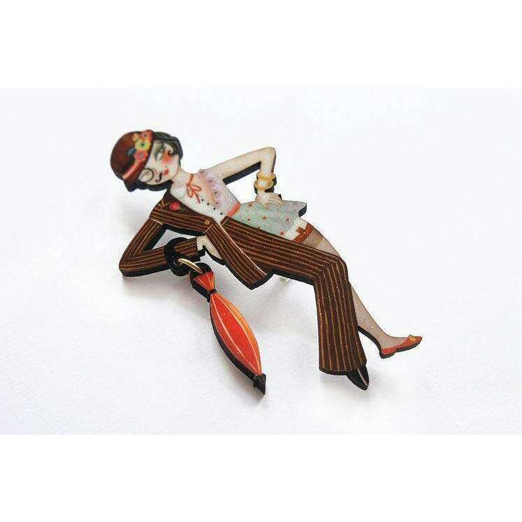 Victor Victoria Halloween Brooch by Laliblue | PRE-ORDER SHIPS IN 2-3 WEEKS