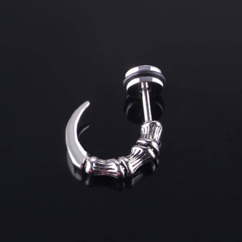 Vintage Eagle Claw Stainless Steel Earrings