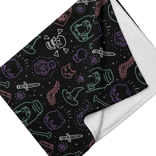 Witchy Vibes Throw Blanket