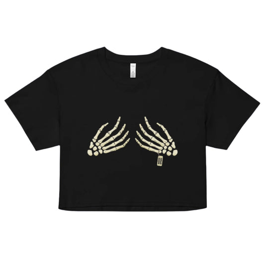Skeleton Boobs Crop Top