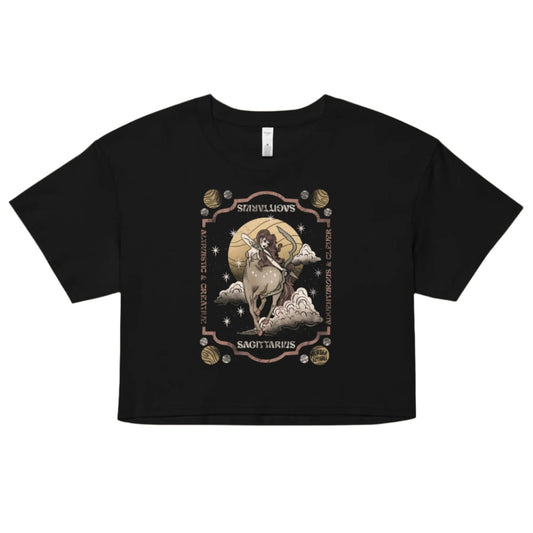 Sagittarius Zodiac Crop Top