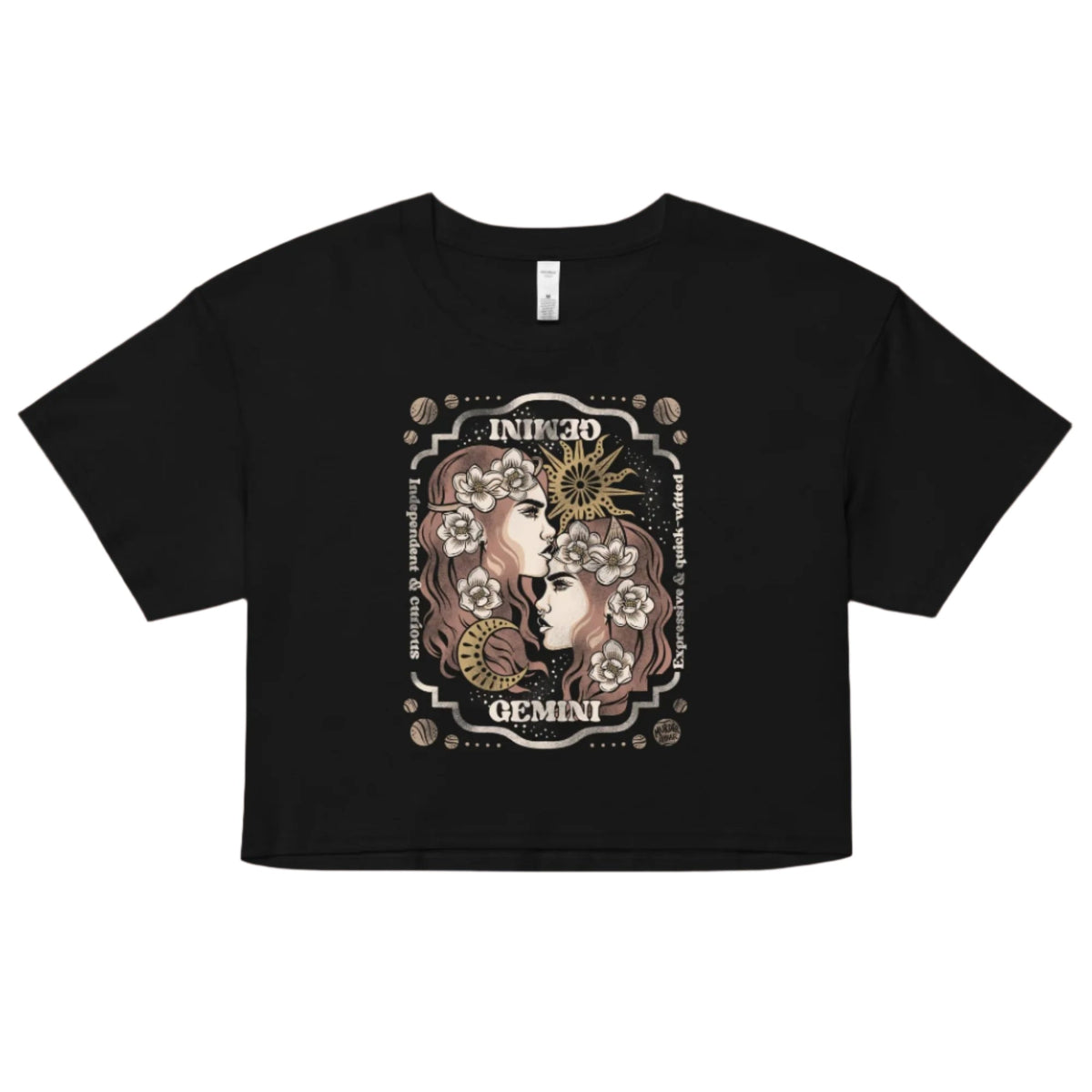 Gemini Zodiac Crop Top