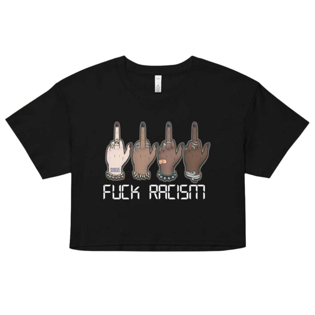 Fuck Racism Crop Top