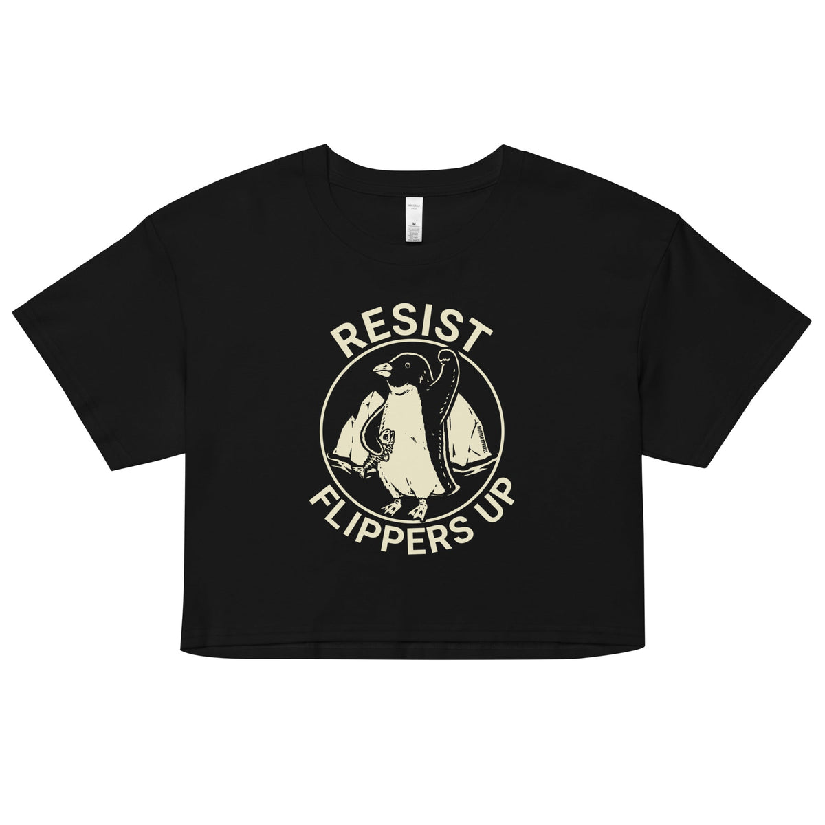 Resist Penguin Crop Top