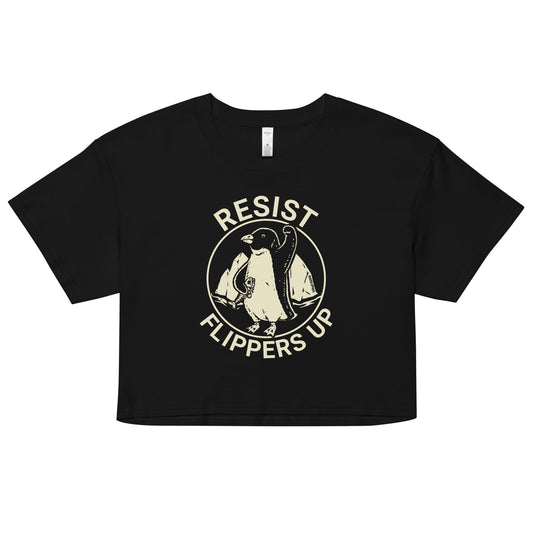 Resist Penguin Crop Top