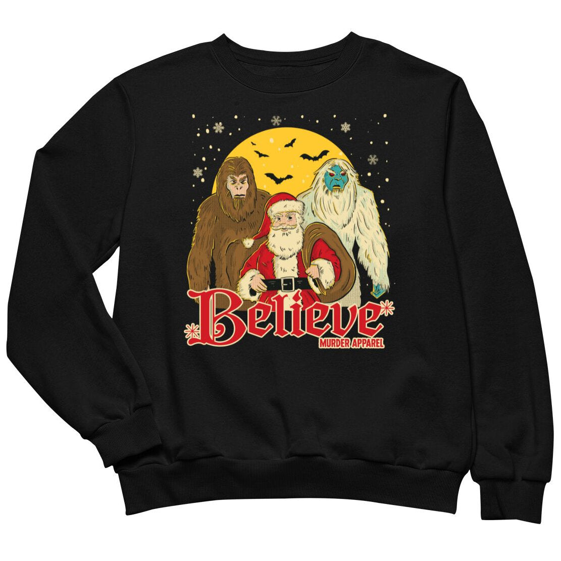 Bigfoot Yeti Santa Sweatshirt