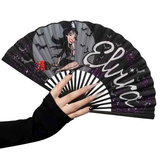 Elvira Bewitched Fabric Fan