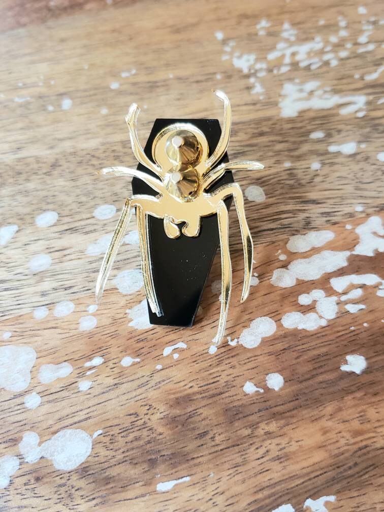 Spider Coffin Ring - More Colors