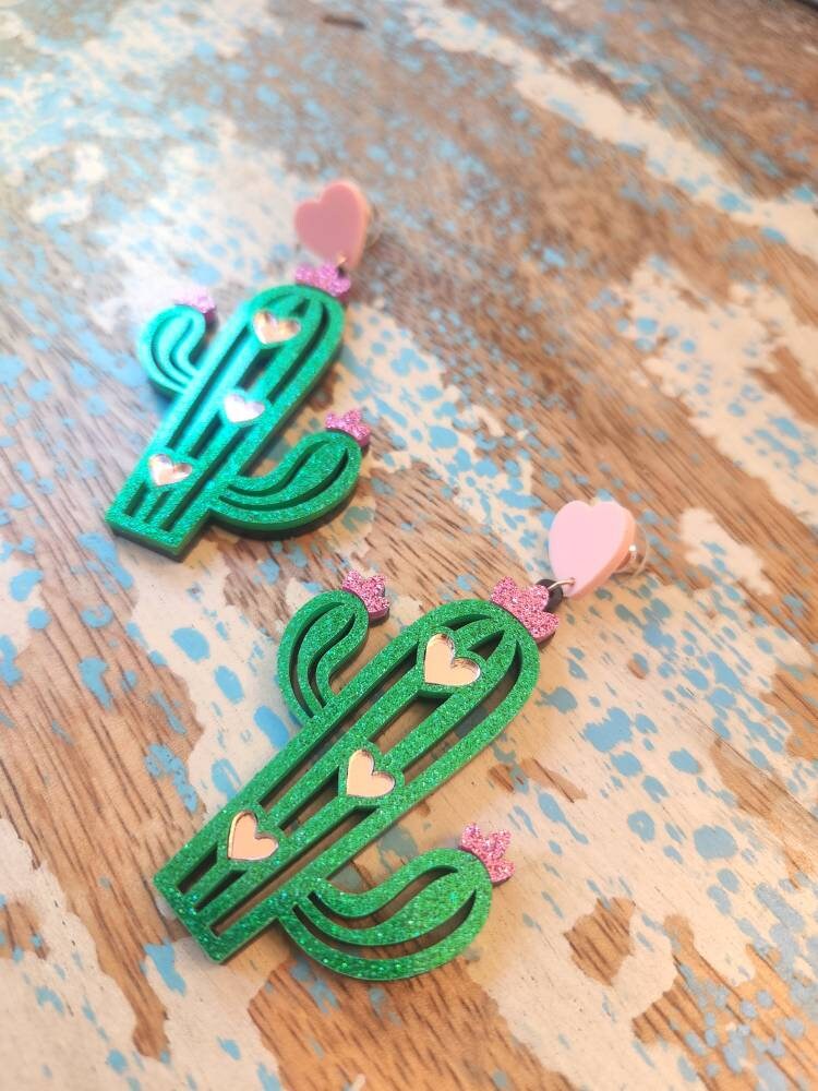 Prickly Cactus Earrings