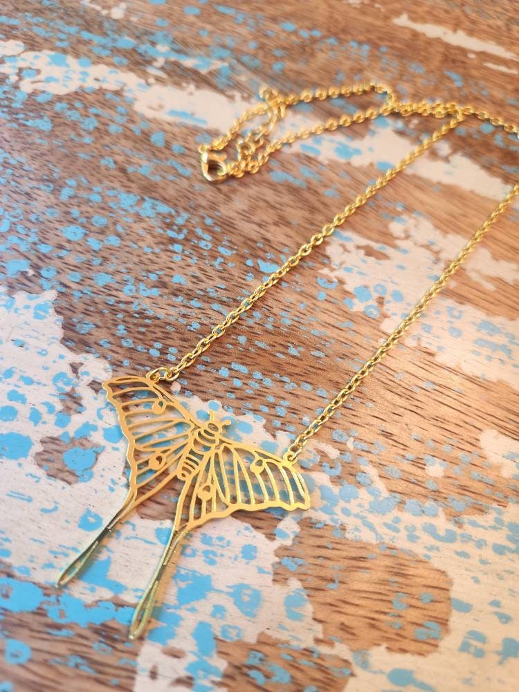 Gilded Butterfly Necklace