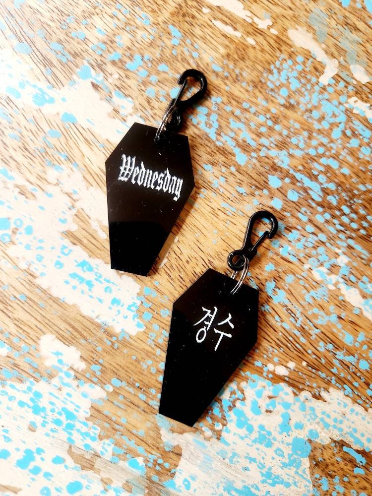 Gothic Coffin Pet or Human ID Tag Charm