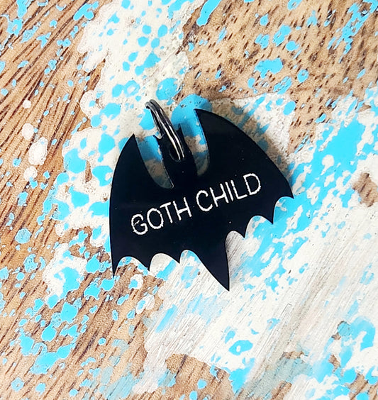 Goth Child BAT Pet Charm